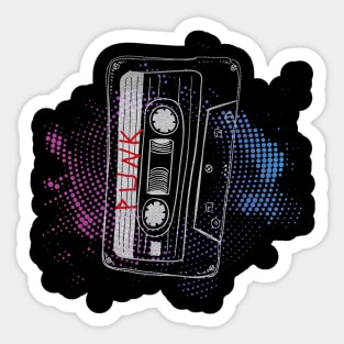 Punk rock cassette tape Sticker